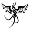 free tribal phoenix tattoo pic